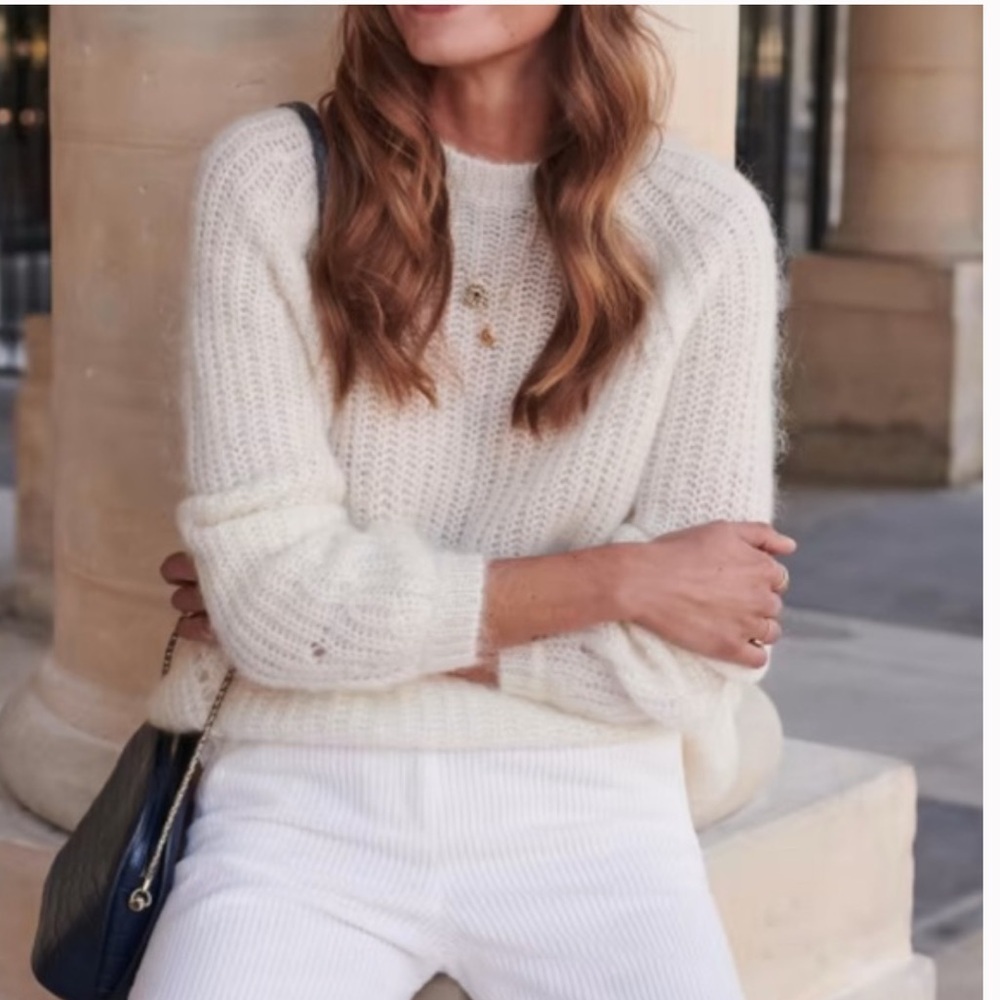 Sézane Dwee Jumper Ecru La Maille Sézane Sweater Size M
